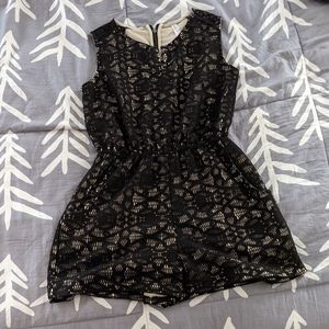 NWOT Black lace romper
